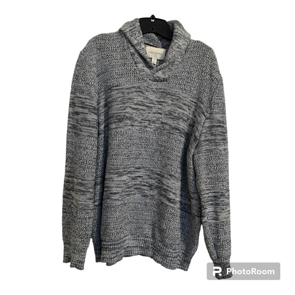 Sun+Stone Chunky Shawl Collar Cardigan Light Gray Men's size XXL - Picture 1 of 6
